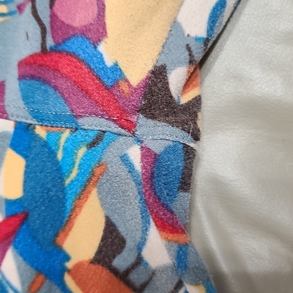 LuLaRoe Women's Leggings Bundle 3 Hearts Fox Abstract Birds One Size EUC - Picture 6 of 10